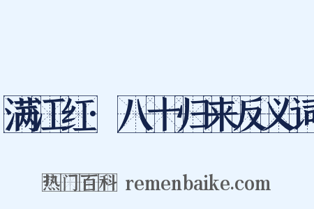 满江红·八十归来反义词是什么意思的图片